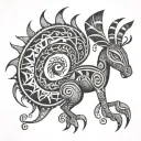 kokopelli tattoo design idea