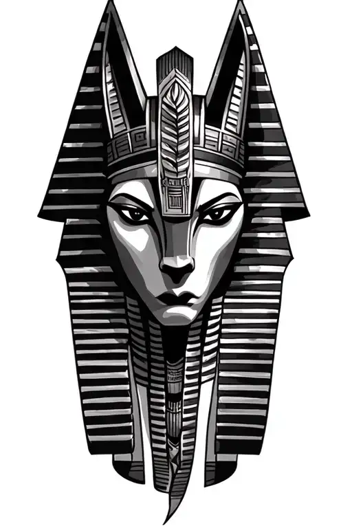 Anubis Egyptian Tattoo tattoo design idea
