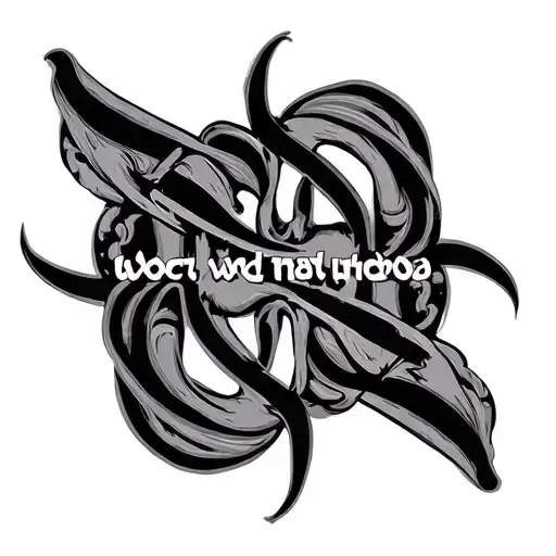 Two Word Ambigram Generator tattoo design idea