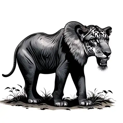 Safari tattoo design idea