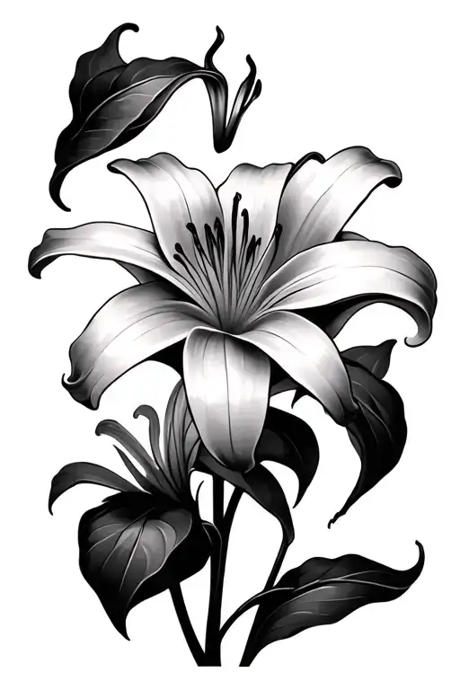 Asiatic Lily - Starlette tattoo design idea