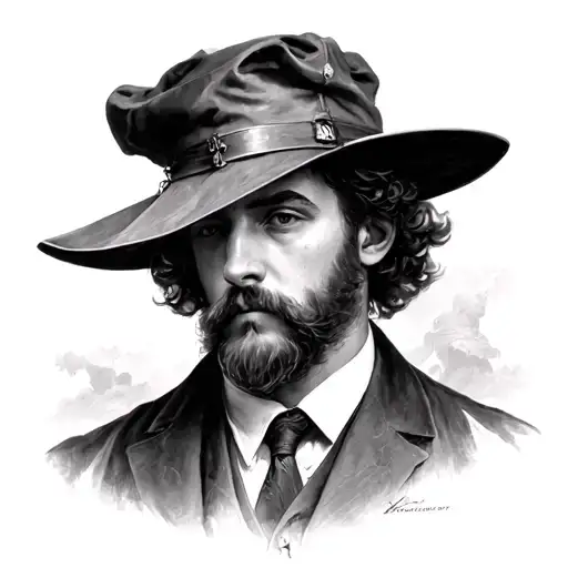 Mike Vazovsky investigator bw tattoo design idea