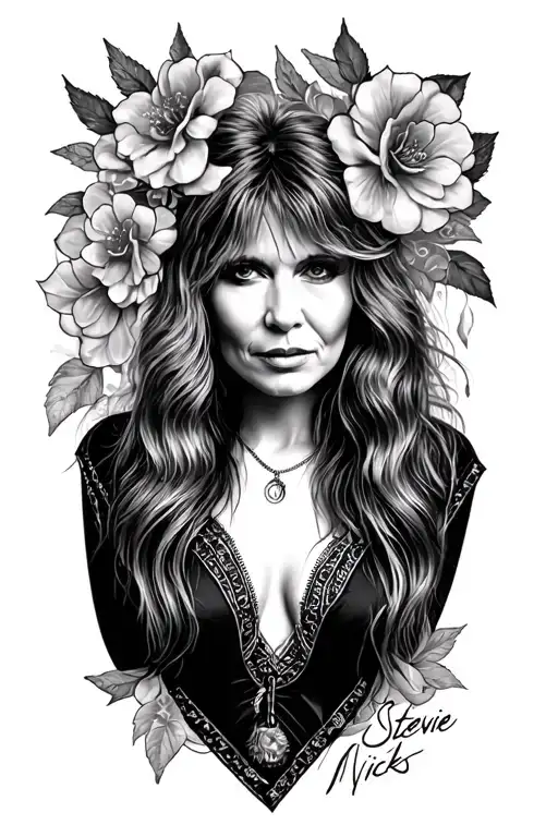 Stevie Nicks tattoo design idea