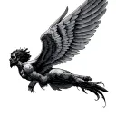 Icarus tattoo design idea