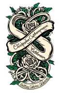 "Christopher Catherine Cameron " infinity symbol tattoo design idea