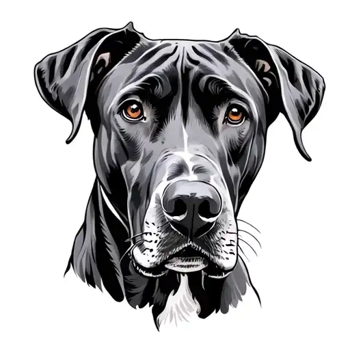 great danes tattoo design idea