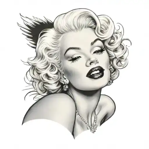 Marilyn Monroe tattoo design idea