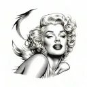 Marilyn Monroe tattoo design idea