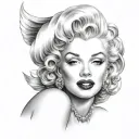 Marilyn Monroe tattoo design idea