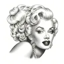 Marilyn Monroe tattoo design idea