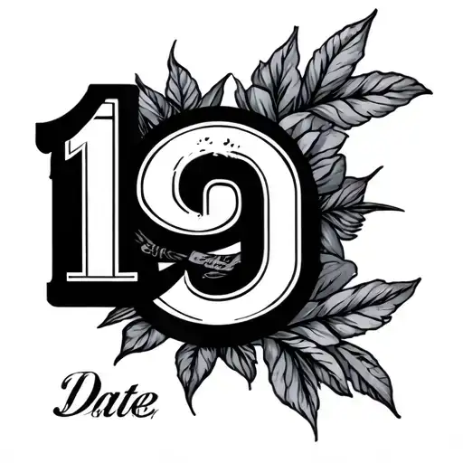 1991 special date tattoo design idea