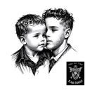 Dads Son tattoo design idea