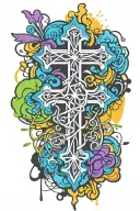 proverbs 16 3 crosses tattoo design idea