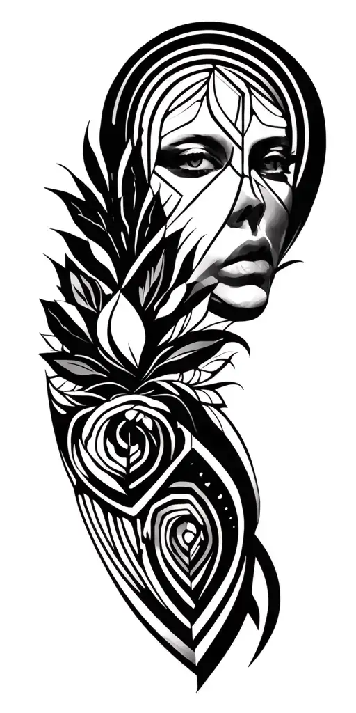 420 whole life tattoo design idea