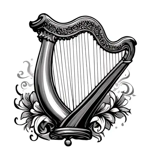 Guinness Harp tattoo design idea
