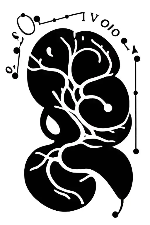 Galeic Kidney with Survivor words as morse code tattoo design idea