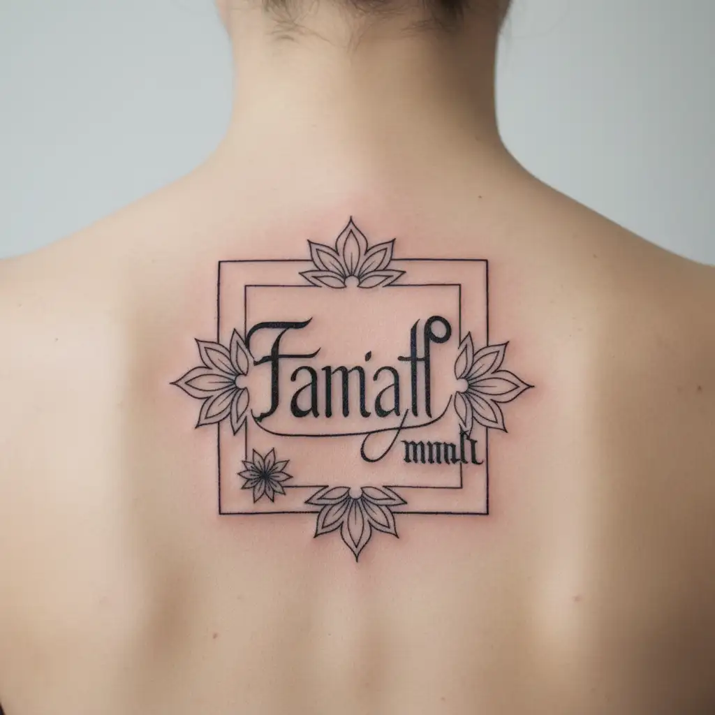 Tamil font tattoo design idea