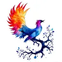 tree of life pheonix rising 7 deadly sins tattoo design idea