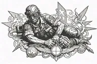commando medic tattoo design idea