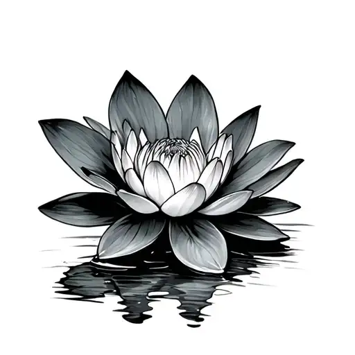Frysian water lily pad tattoo design idea