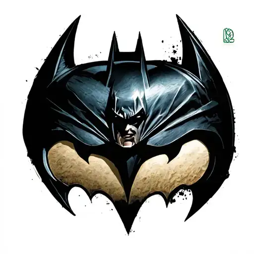 Batman logo tattoo design idea