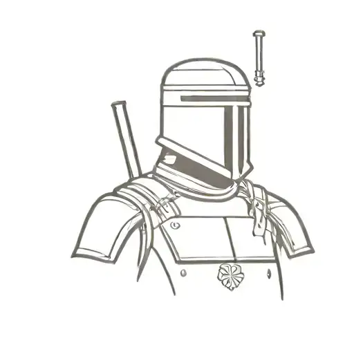Ned Kelly in armor   tattoo design idea
