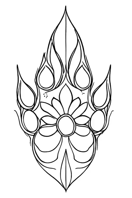 mandalas giving paw in friendly tattoo design idea