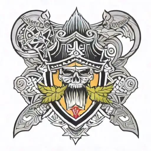 las vegas raiders exotic tattoo design idea