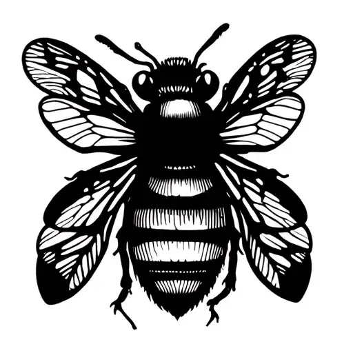 bees tattoo design idea