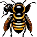 bees tattoo design idea