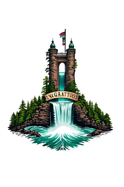 Niagara Falls tattoo design idea
