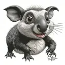 shaun, Olaf the little mole iah tattoo design idea