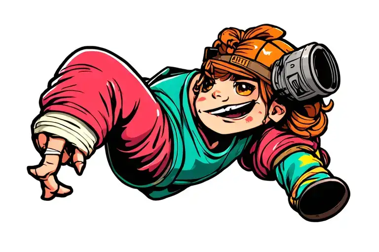 cartoon character tattoo design idea