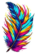 feather arrow tattoo design idea