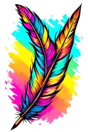 feather arrow tattoo design idea