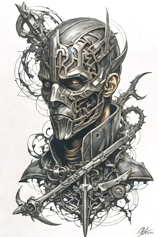 Dishonored tattoo design idea