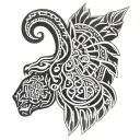 Shoulder and arm tattoo from ancient Iran Cyrus the Great tattoo design idea