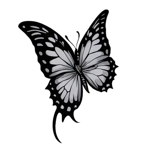 mens butterfly throat tattoo design  tattoo design idea