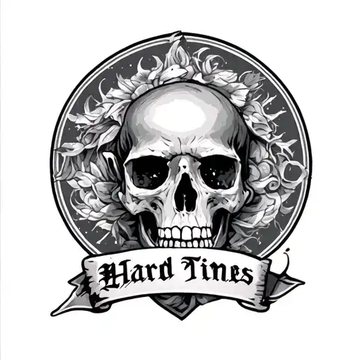 Hard Times tattoo design idea