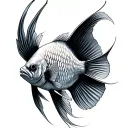 Angelfish tattoo design idea