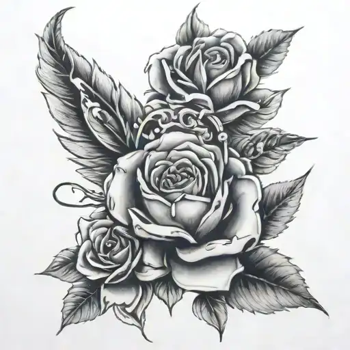 rosario tattoo design idea