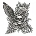 rosario tattoo design idea