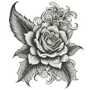 rosario tattoo design idea