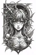 lilith evangelion tatto design tattoo design idea