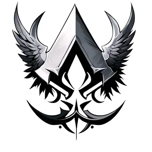 Assasins creed logo tattoo design idea