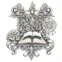 The book of Job in the bible as a tattoo  tattoo design idea