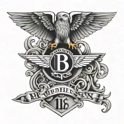 Bentley car emblem tattoo design idea