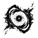 dark abstract, expressive blackwork, raw brush strokes saying bite the bullet tattoo design idea