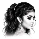 Ariana Grande theme tattoo design idea