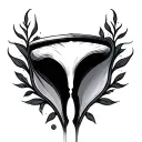 Vaginal tattoo design idea